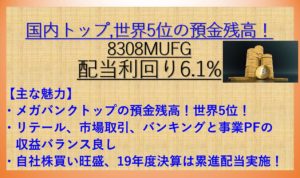 8308三菱UFJフィナンシャルグループ