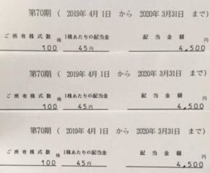 株主優待到着9.