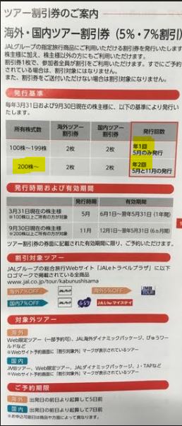 海外・国内ツアー割引券-JAL3