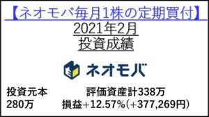 ネオモバ高配当株-2021年2月投資成績