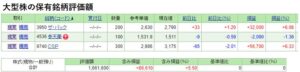 大型株成績